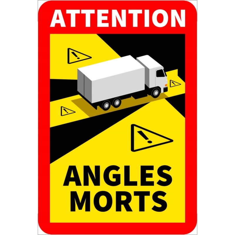 Angles morts sticker for turbo tarpaulin 25x17cm