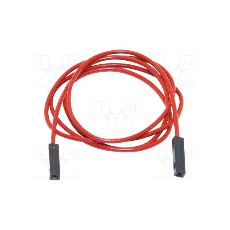 1 pcs x MUELLER ELECTRIC - BU-8080-E-12-2 - Test lead, 3A, square pin receptacle,both sides, Urated: 300V