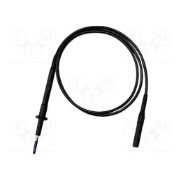 1 pcs x MUELLER ELECTRIC - BU-4061-N-39-0 - Test lead, 20A, probe tip,banana plug 4mm, Urated: 1kV, Len: 1m