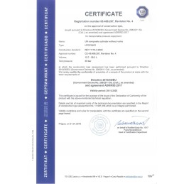 Gasbank single gas cylinder 11kg 24l with valve 80