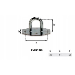 Grip, hook, guide, handle, h 25, 10 pcs