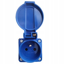 Camping adapter cee socket 16a 250v with pin