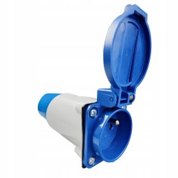 Camping adapter cee socket 16a 250v with pin