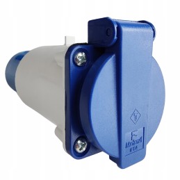 Camping adapter cee socket 16a 250v with pin