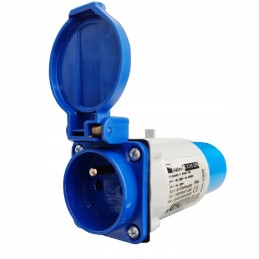 Camping adapter cee socket 16a 250v with pin