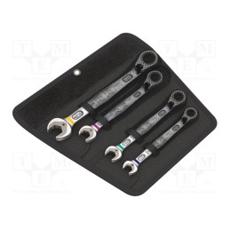 1 set x WERA - 5020092001 - Wrenches set, inch,combination spanner,with ratchet, 4pcs.