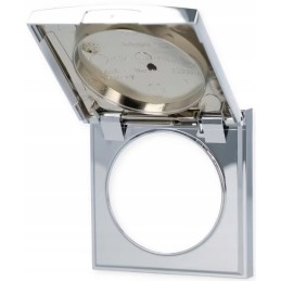 Frame with flap, socket housing, Berker camper trailer