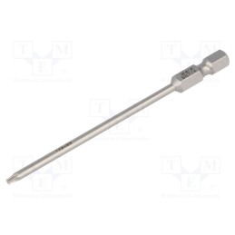 1 pcs x WERA - 5060185001 - Screwdriver bit, Torx®, TX08, Overall len: 89mm
