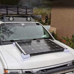 Mounting bracket for camper photovoltaic panels