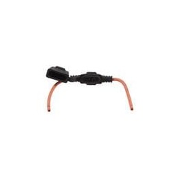 1 pcs : FHAC0002SXJ - Fuse Holders 30A 12AWG ATO Inline Orange w/ Cover