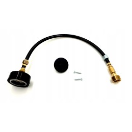 A set for refueling a 11kg camper cylinder