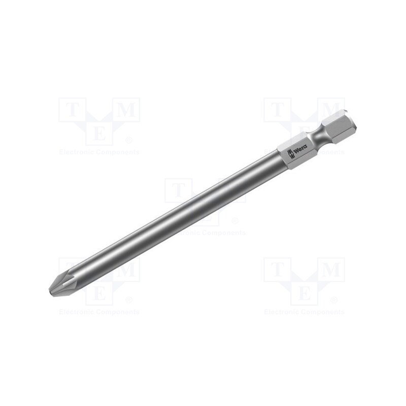 1 pcs x WERA - 5060031001 - Screwdriver bit, Pozidriv®, PZ1, Overall len: 127mm