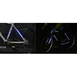 Reflective tape, self-adhesive foil, sticker, blue, 10 cm