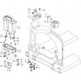 Battery mounting rail, ept12 ez trolley