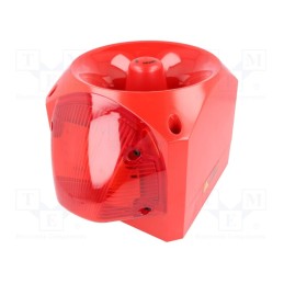 1 pcs x KLAXON SIGNALS - PNC-0016 - Signaller: lighting-sound, 110/230VAC, siren,flashing light