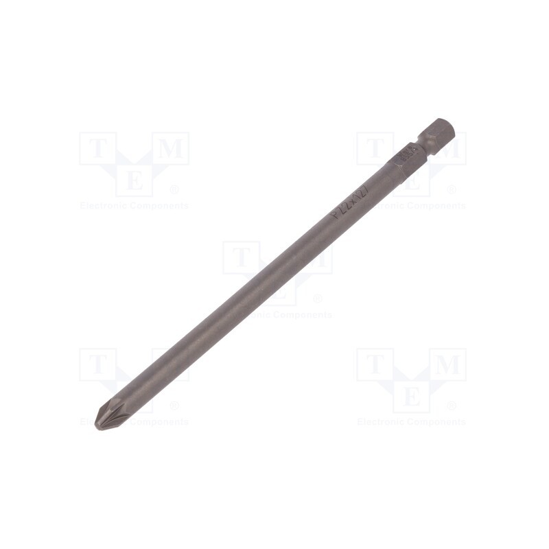 1 pcs x WERA - 5060036001 - Screwdriver bit, Pozidriv®, PZ2, Overall len: 127mm