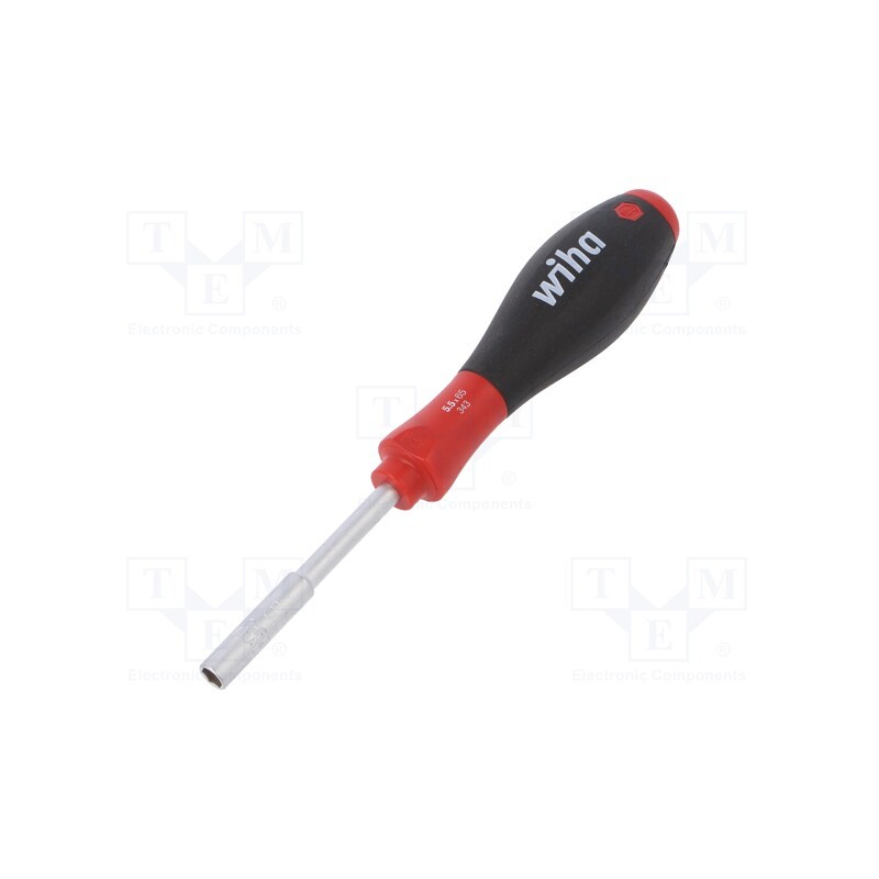 1 pcs x WIHA - 1076 - Screwdriver, 6-angles socket, SoftFinish®, Blade length: 65mm