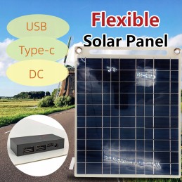 Mini solar panel 6w 5v monocrystalline silicon usb type c dc pw