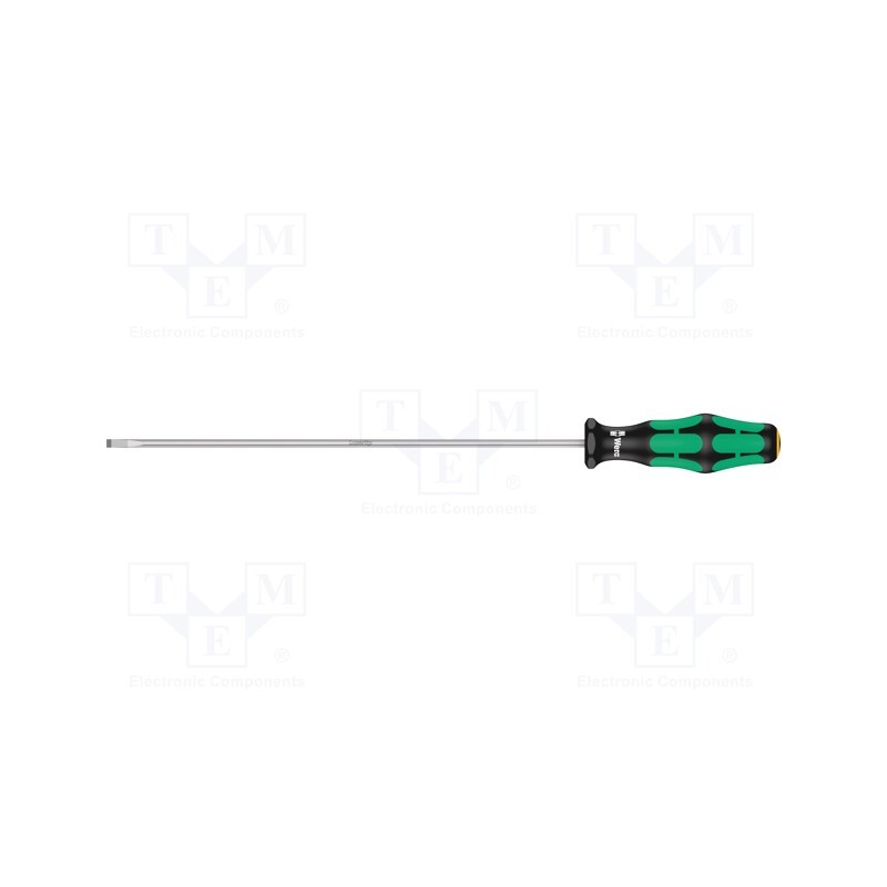 1 pcs x WERA - 5110003001 - Screwdriver, slot, 3,5x0,6mm, Blade length: 200mm
