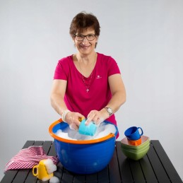 Bucket, large bowl, bowl with handle, Berger, 14 l