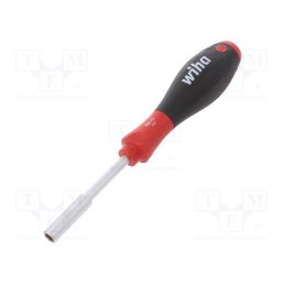 1 pcs x WIHA - 1077 - Screwdriver, 6-angles socket, SoftFinish®, Blade length: 65mm