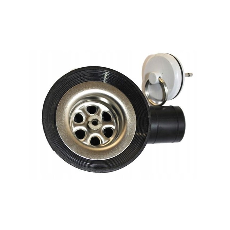 Drain siphon with plug, plug 39mm, drain 25mm