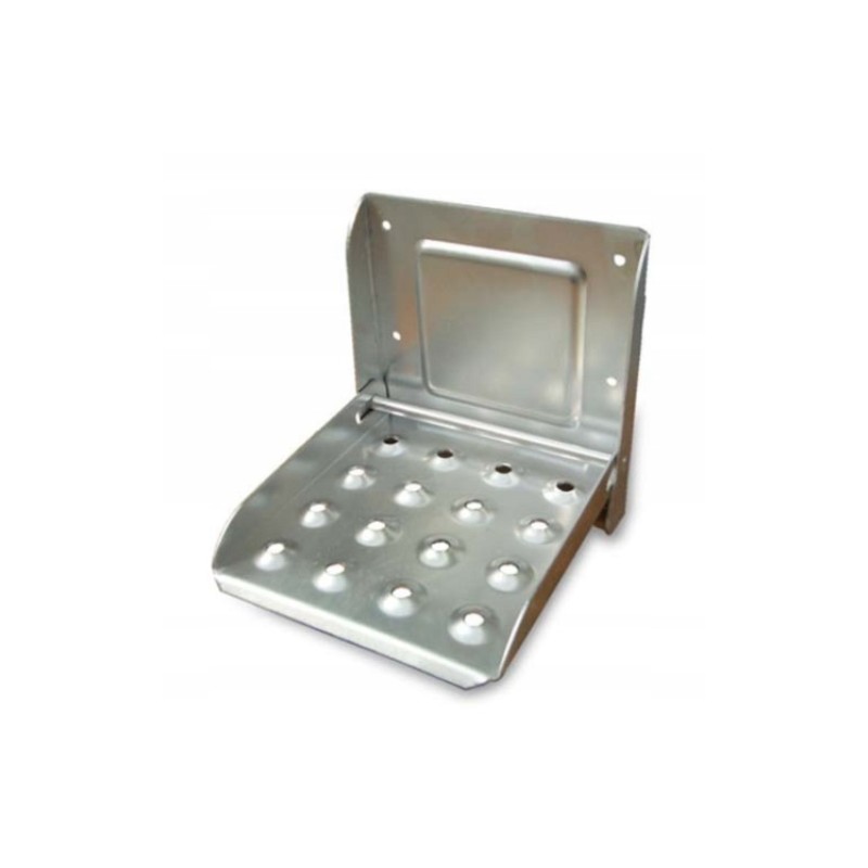 Side step step with foldable crate box