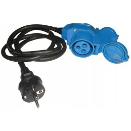 Cee connection, angle adapter 230v carbest 1 5m