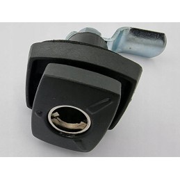 HSC storage compartment hatch service flap lock without insert