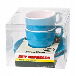 Espresso cups, 2 pcs, Brunner 100 ml blue