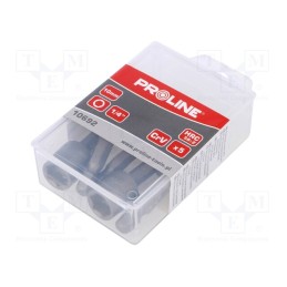1 set x PROLINE - 10692 - Screwdriver bit, Socket: HEX 10mm, Mounting: 1/4' (C6,3mm), 5pcs.