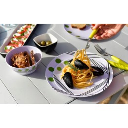 Dinner plate, Berger dots melamine plates, 25 cm