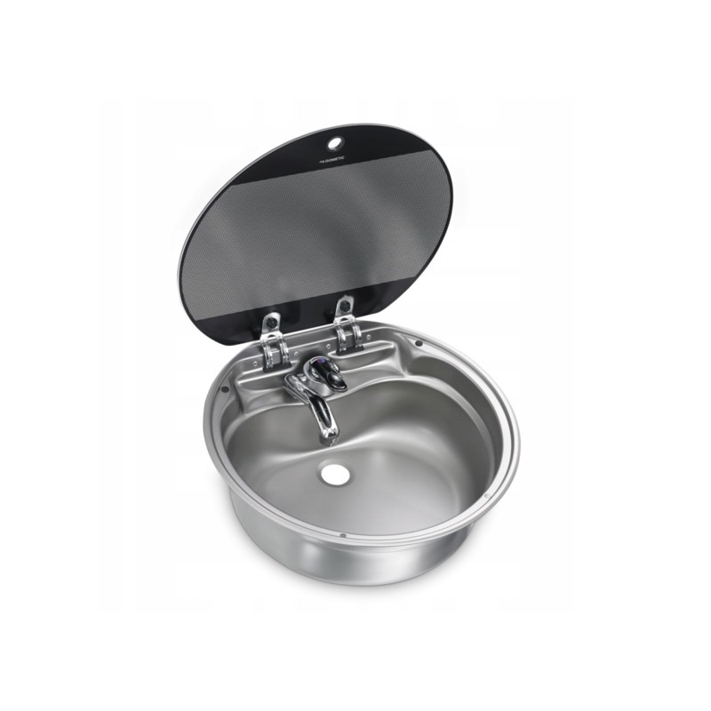 Round sink with glass cover sng 420 dometic