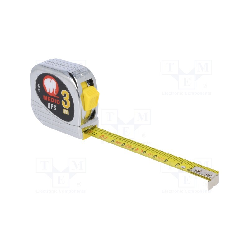 1 pcs x MEDID - 25351 - Measuring tape, L: 3m, Width: 16mm, measure