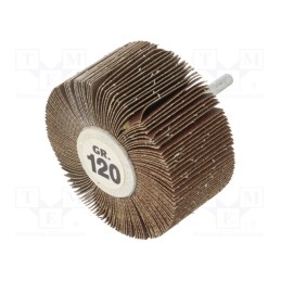 1 pcs x PG PROFESSIONAL - RG.103 - Wheel, Granularity: 120, Mounting: rod 6mm, with lever, Ø80x40mm