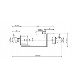 Cylinder actuator hydr trailer hl 8 hl 6 hw ifa