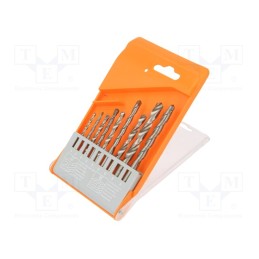 1 set x PG PROFESSIONAL - 15.63 - Drill set, for concrete,for metal, box, 9pcs.
