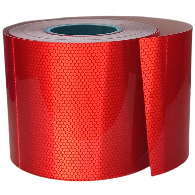 Self-adhesive reflective tape, red foil, 15 cm