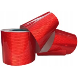 Self-adhesive reflective tape, red foil, 15 cm