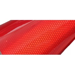 Self-adhesive reflective tape, red foil, 15 cm
