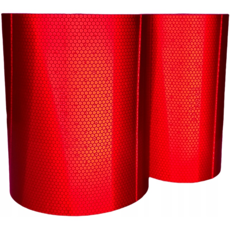 Self-adhesive reflective tape, red foil, 20 cm