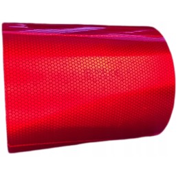 Self-adhesive reflective tape, red foil, 20 cm