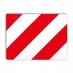 Left warning board, oversize, 30x40cm