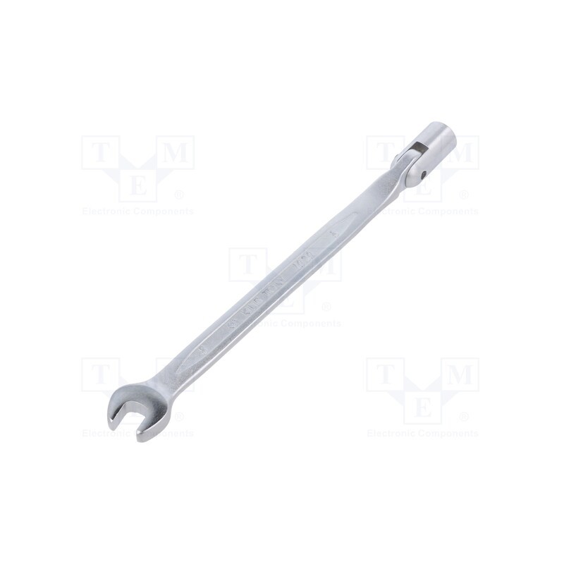 1 pcs x KING TONY - 1020-08 - Wrench, combination swivel head socket,with joint, L: 170mm