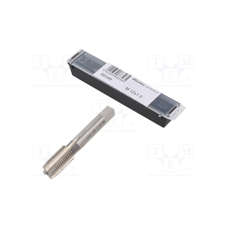 1 pcs x Vu00d6LKEL - 66348 - Tap, high speed steel grounded HSS-G, M12, 1.5, 70mm, 7mm