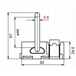 Cargo holder, airline slat hitch, 1000kg