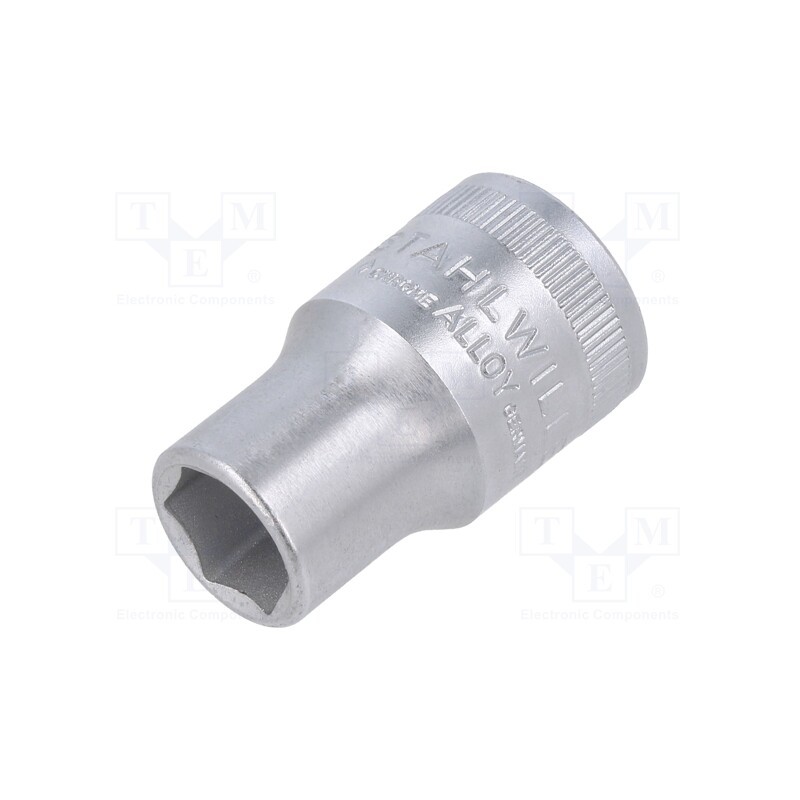 1 pcs x STAHLWILLE - 3030012 - Socket, 6-angles,socket spanner, HEX 12mm, 1/2', 38mm, short