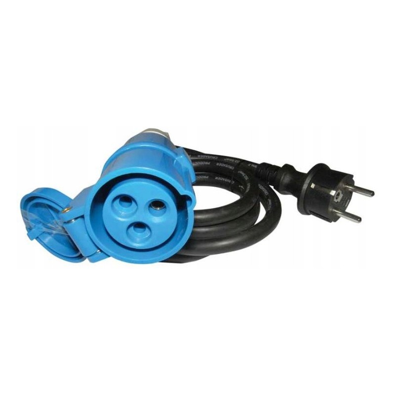 Cee plug 230v socket connection cable 1 5m