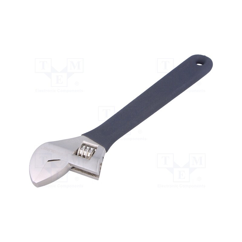1 pcs x PROLINE - 29310 - Wrench, adjustable, 250mm, Max jaw capacity: 28mm, forged,satin