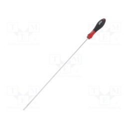 1 pcs x WIHA - 32383 - Screwdriver, slot, 3,0x0,5mm, SoftFinish®, Blade length: 300mm